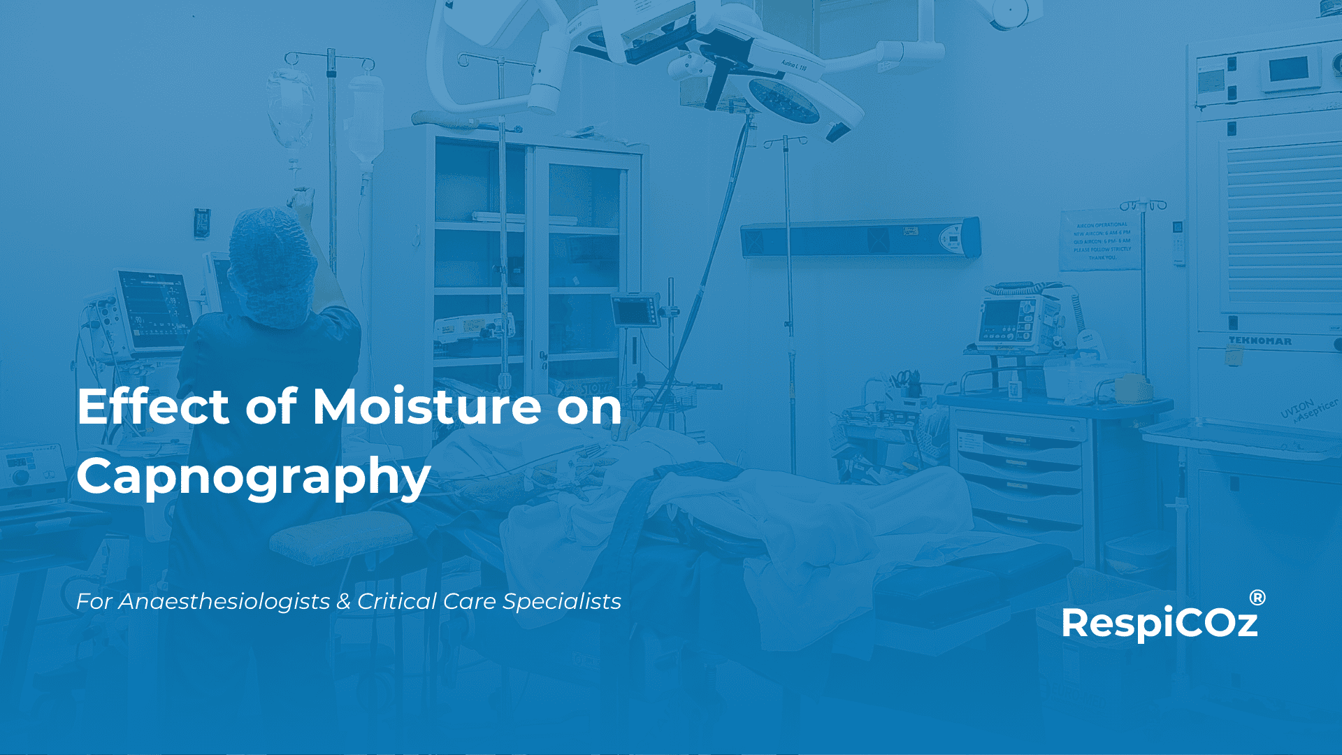 inaccuracy in capnography due to moisture