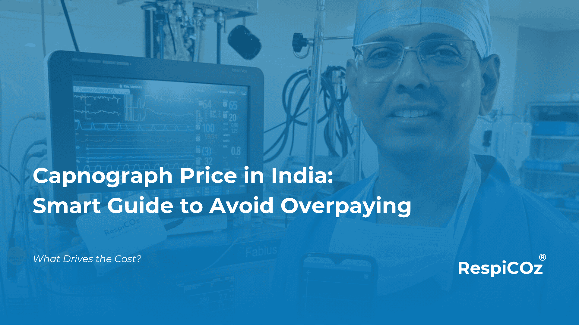 Capnograph price in India shown as three cost bands by device type