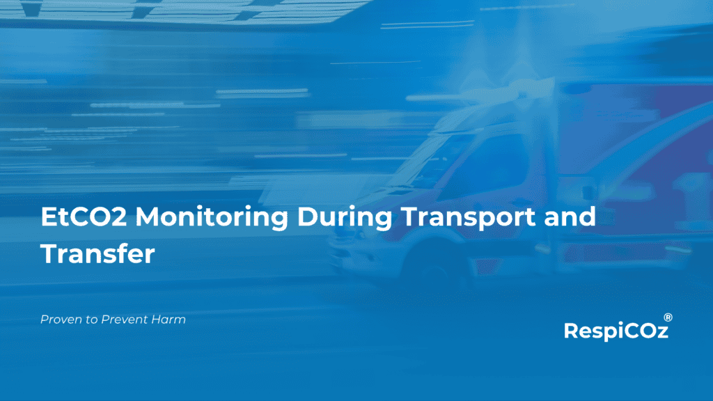 EtCO2 monitoring during transport of a ventilated patient