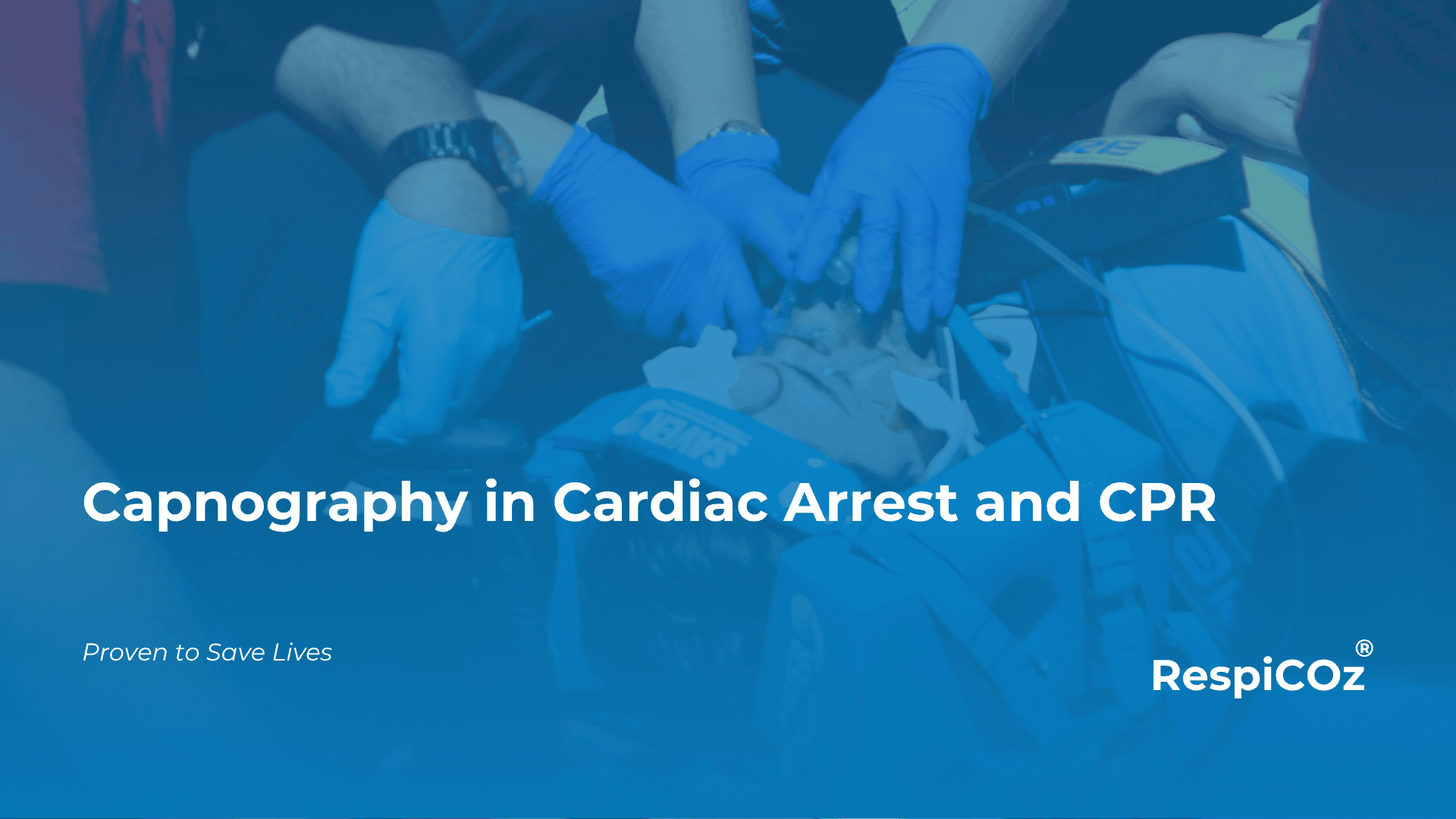Capnography in cardiac arrest showing a sudden EtCO2 rise at ROSC