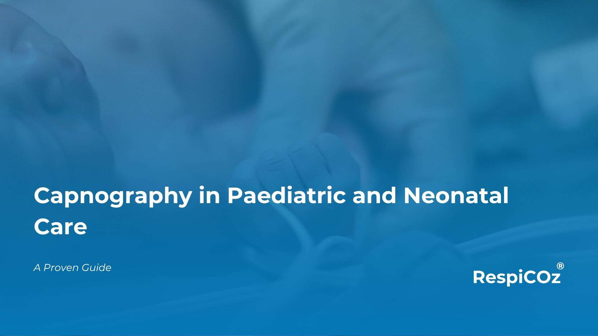 Paediatric capnography monitoring a ventilated infant in neonatal care